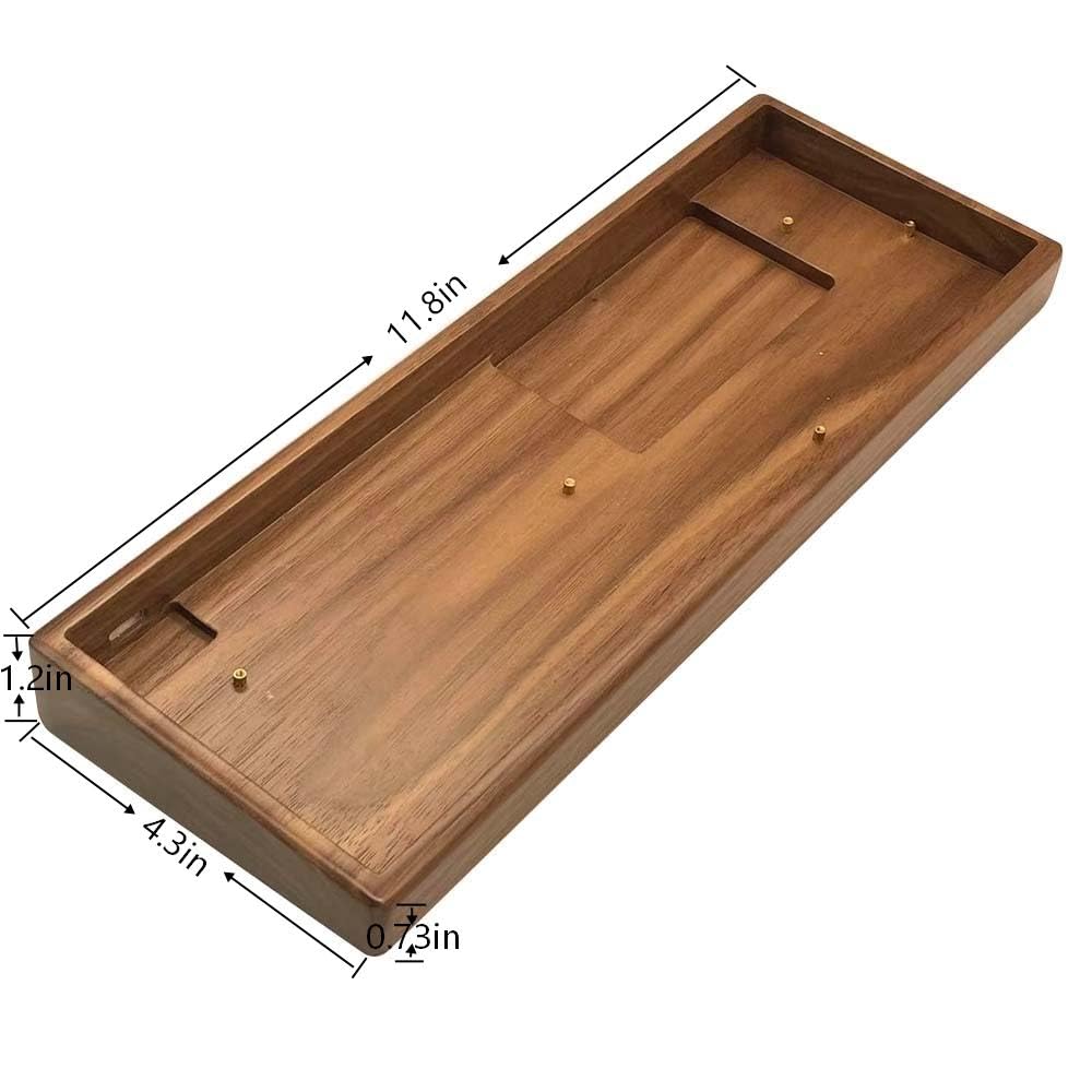 Amazon.com: SZRKBDㅤ Premium CNC Machined Walnut Wood GH60